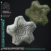Elder Sign Stone 3D-printed model